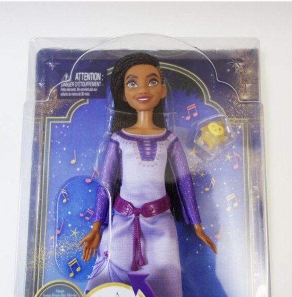 Mattel Disney's Wish Singing Asha of Rosas Fashion Doll & Star Figure New.3+ NIP - Picture 2 of 8